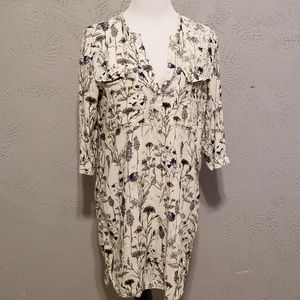H&M Floral Button-Up Dress